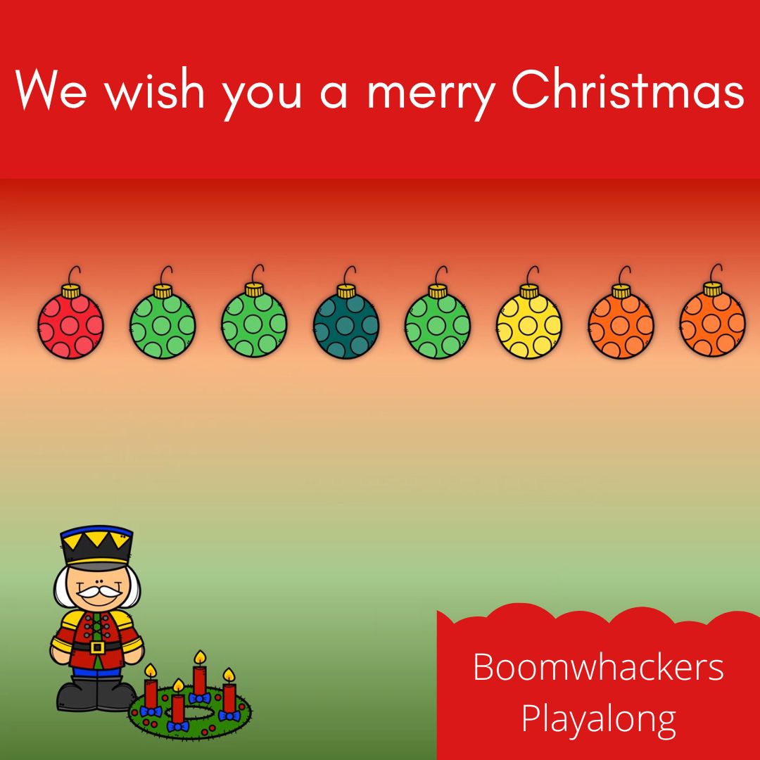 Boomwhackers Playalong We wish you a merry Christmas met link naar pagina